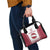 Latvia Basketball Custom Shoulder Handbag White Latvian Pattern