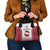 Latvia Basketball Custom Shoulder Handbag White Latvian Pattern