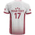 Latvia Basketball Custom T Shirt White Latvian Pattern