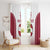 Latvia Basketball Custom Window Curtain White Latvian Pattern