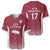 Latvia Basketball Custom Baseball Jersey Red Latvian Pattern
