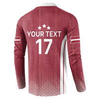 Latvia Basketball Custom Button Sweatshirt Red Latvian Pattern