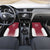Latvia Basketball Custom Car Mats Red Latvian Pattern