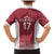 Latvia Basketball Custom Family Matching Mermaid Dress and Hawaiian Shirt Red Latvian Pattern