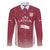 Latvia Basketball Custom Family Matching Puletasi and Hawaiian Shirt Red Latvian Pattern