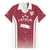 Latvia Basketball Custom Family Matching Short Sleeve Bodycon Dress and Hawaiian Shirt Red Latvian Pattern