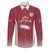 Latvia Basketball Custom Family Matching Short Sleeve Bodycon Dress and Hawaiian Shirt Red Latvian Pattern