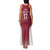 Latvia Basketball Custom Family Matching Tank Maxi Dress and Hawaiian Shirt Red Latvian Pattern
