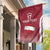Latvia Basketball Custom Garden Flag Red Latvian Pattern