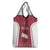 Latvia Basketball Custom Grocery Bag Red Latvian Pattern