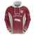 Latvia Basketball Custom Hoodie Red Latvian Pattern
