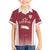 Latvia Basketball Custom Kid Hawaiian Shirt Red Latvian Pattern