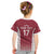 Latvia Basketball Custom Kid T Shirt Red Latvian Pattern
