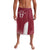 Latvia Basketball Custom Lavalava Red Latvian Pattern