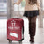 Latvia Basketball Custom Luggage Cover Red Latvian Pattern