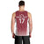 Latvia Basketball Custom Men Tank Top Red Latvian Pattern
