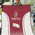 Latvia Basketball Custom Quilt Red Latvian Pattern