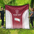 Latvia Basketball Custom Quilt Red Latvian Pattern
