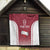 Latvia Basketball Custom Quilt Red Latvian Pattern