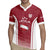 Latvia Basketball Custom Rugby Jersey Red Latvian Pattern