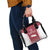 Latvia Basketball Custom Shoulder Handbag Red Latvian Pattern