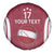 Latvia Basketball Custom Spare Tire Cover Red Latvian Pattern