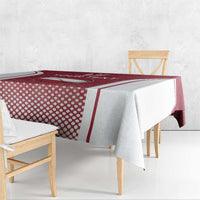 Latvia Basketball Custom Tablecloth Red Latvian Pattern