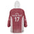 Latvia Basketball Custom Wearable Blanket Hoodie Red Latvian Pattern