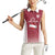 Latvia Basketball Custom Women Sleeveless Polo Shirt Red Latvian Pattern