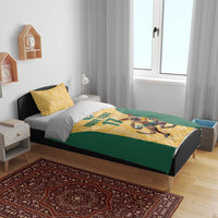 Custom Australia Rugby Bedding Set Kangaroo Mascot