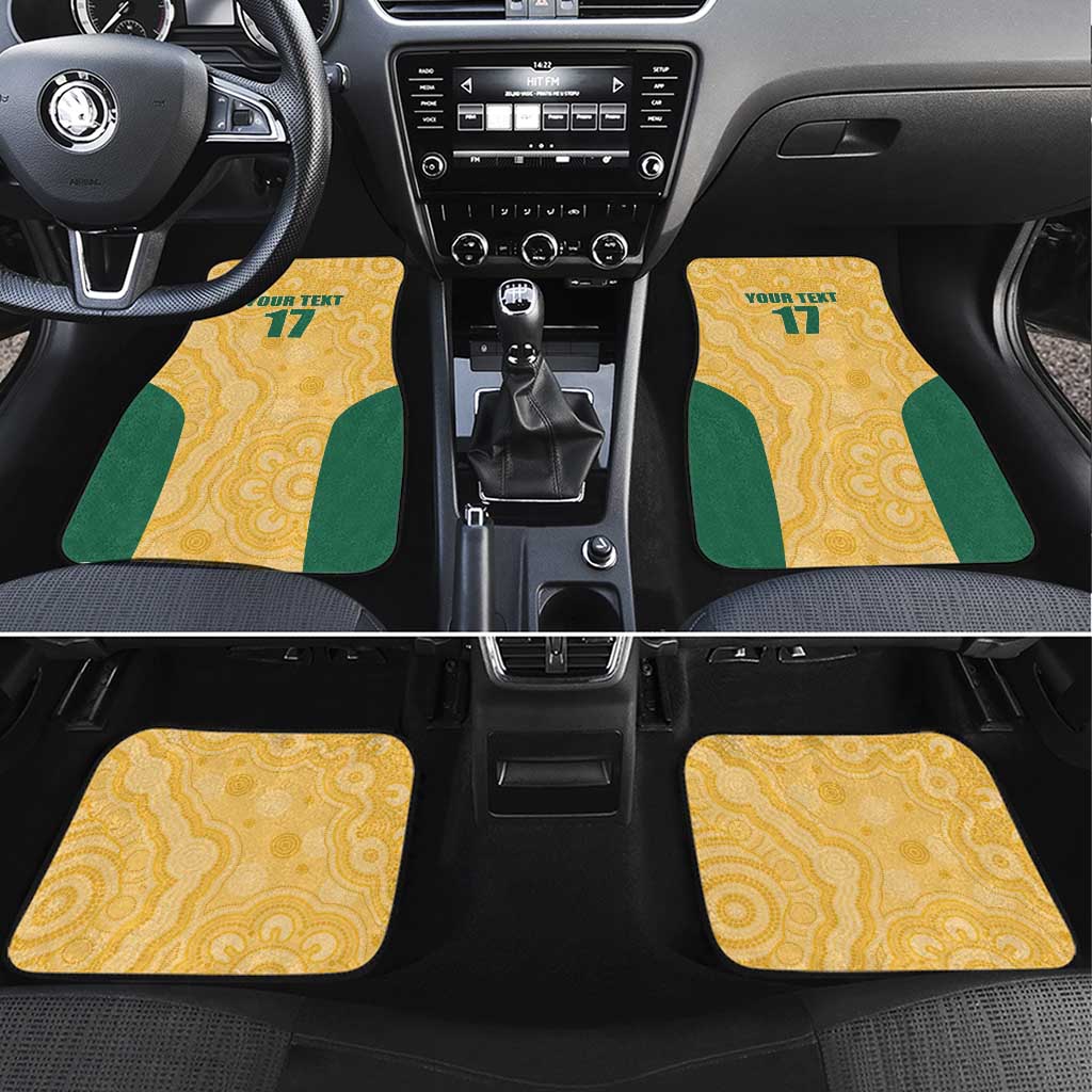 Custom Australia Rugby Car Mats Kangaroo Mascot