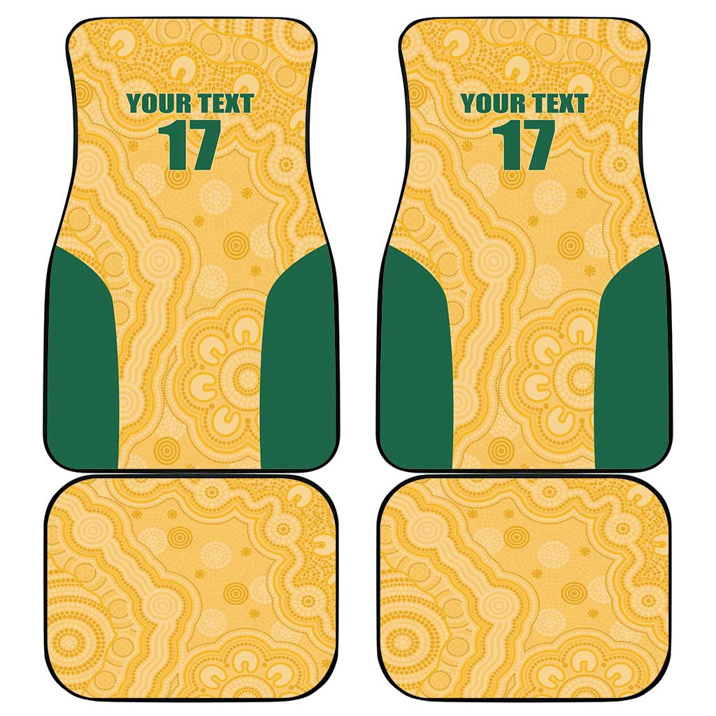 Custom Australia Rugby Car Mats Kangaroo Mascot