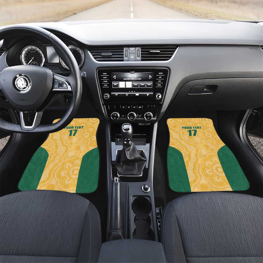 Custom Australia Rugby Car Mats Kangaroo Mascot