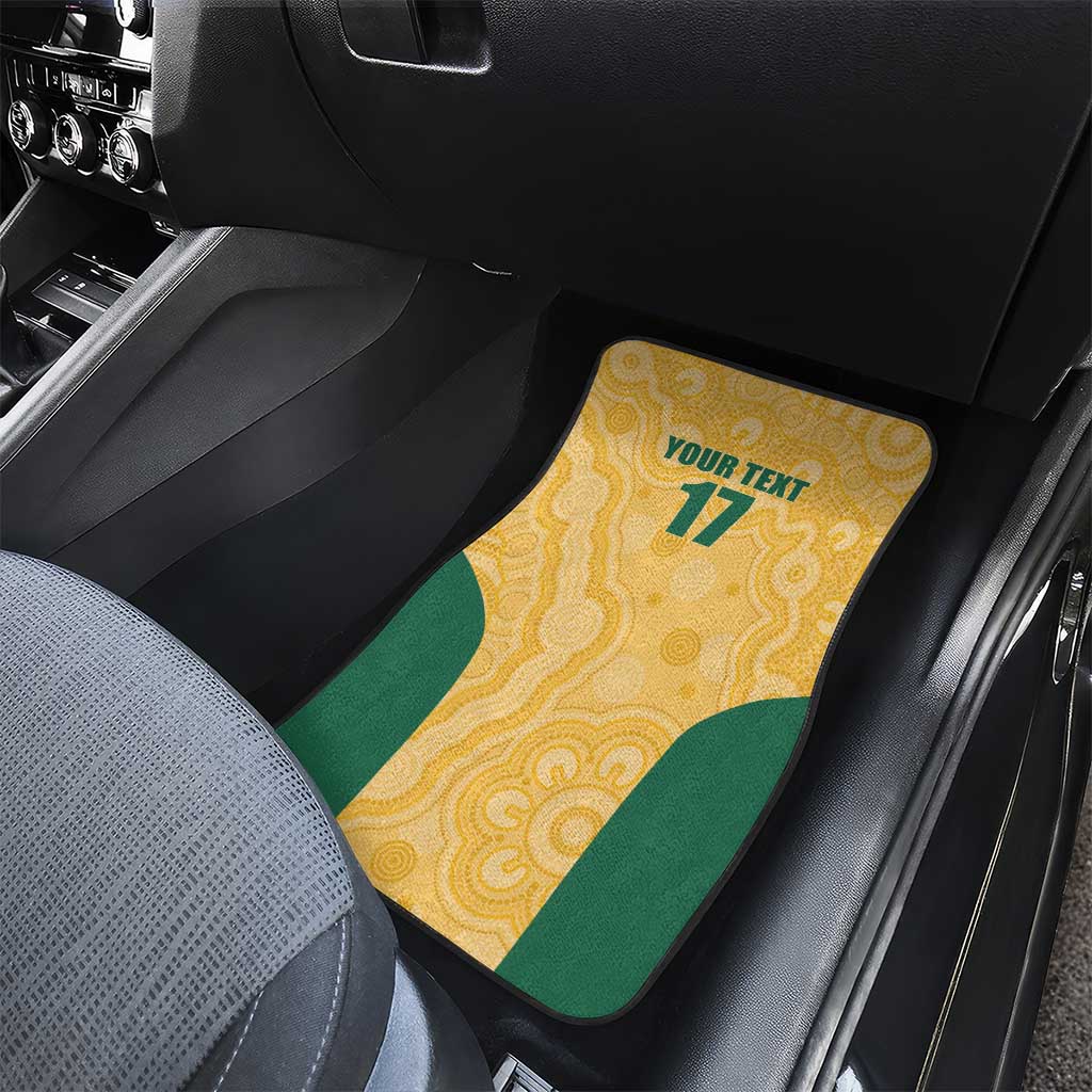 Custom Australia Rugby Car Mats Kangaroo Mascot