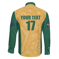 Custom Australia Rugby Family Matching Puletasi and Hawaiian Shirt Kangaroo Mascot