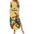 Custom Australia Rugby Family Matching Summer Maxi Dress and Hawaiian Shirt Kangaroo Mascot