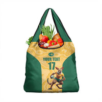 Custom Australia Rugby Grocery Bag Kangaroo Mascot