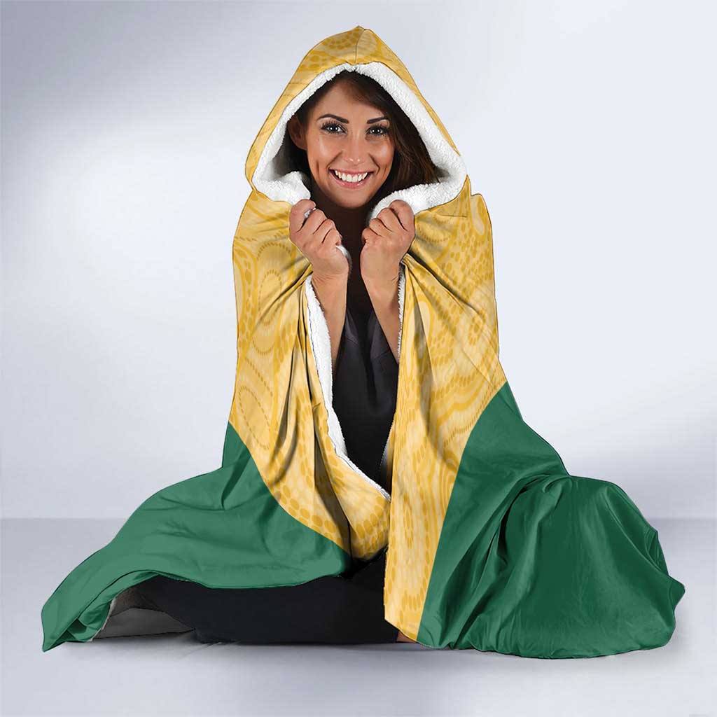 Custom Australia Rugby Hooded Blanket Kangaroo Mascot