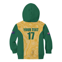 Custom Australia Rugby Kid Hoodie Kangaroo Mascot