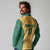 Custom Australia Rugby Long Sleeve Polo Shirt Kangaroo Mascot