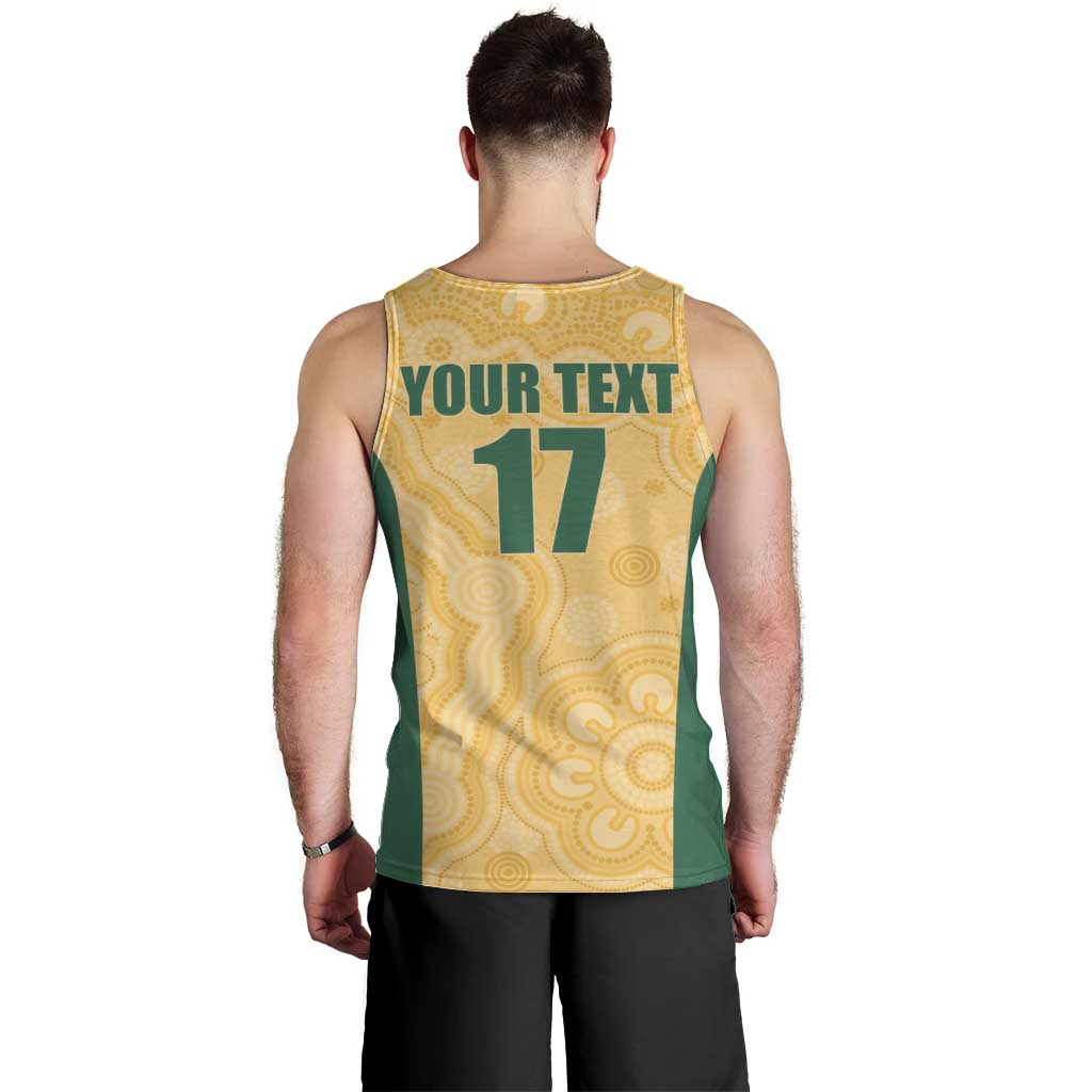 Custom Australia Rugby Men Tank Top Kangaroo Mascot