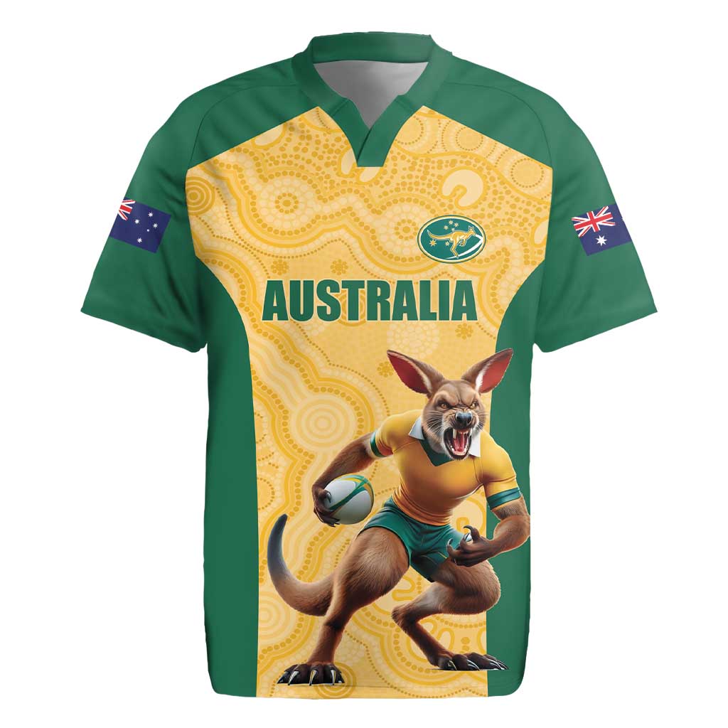 Custom Australia Rugby Rugby Jersey Kangaroo Mascot