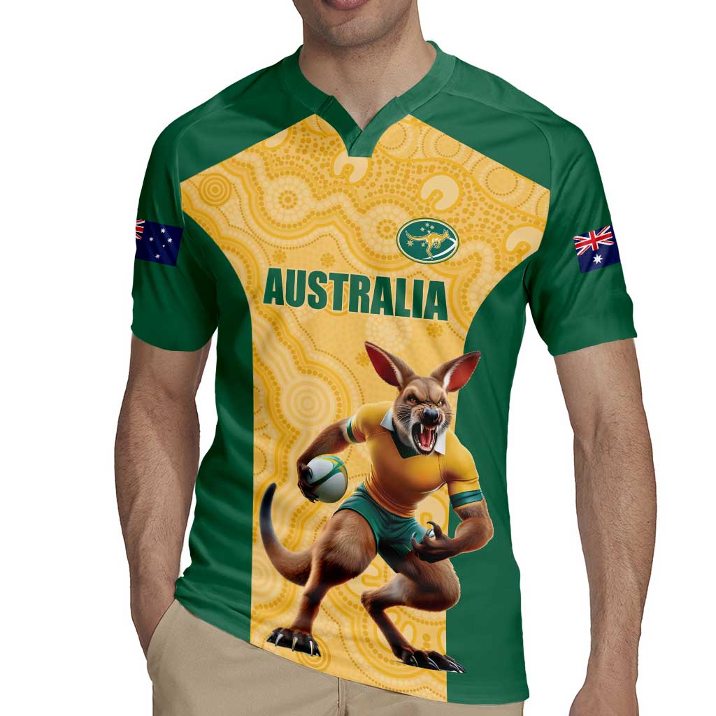 Custom Australia Rugby Rugby Jersey Kangaroo Mascot