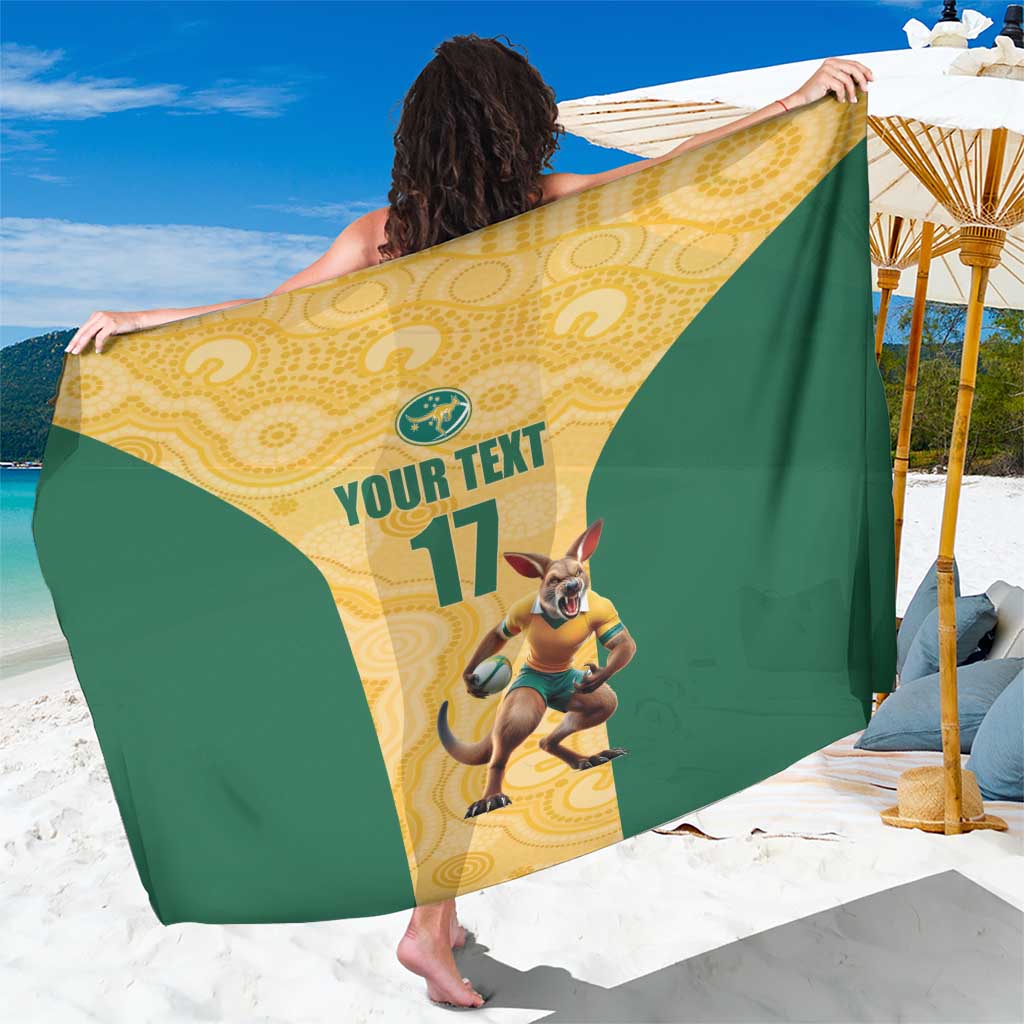 Custom Australia Rugby Sarong Kangaroo Mascot
