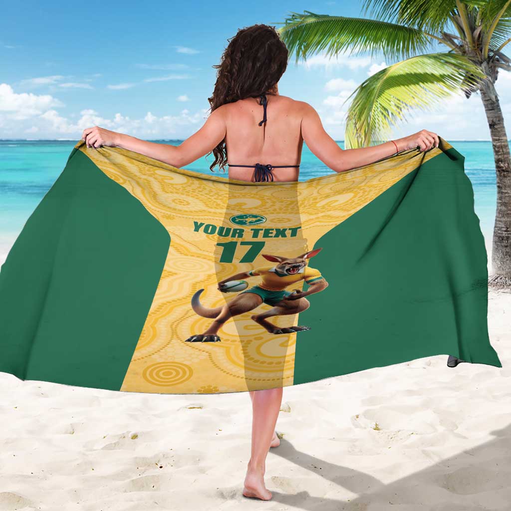 Custom Australia Rugby Sarong Kangaroo Mascot