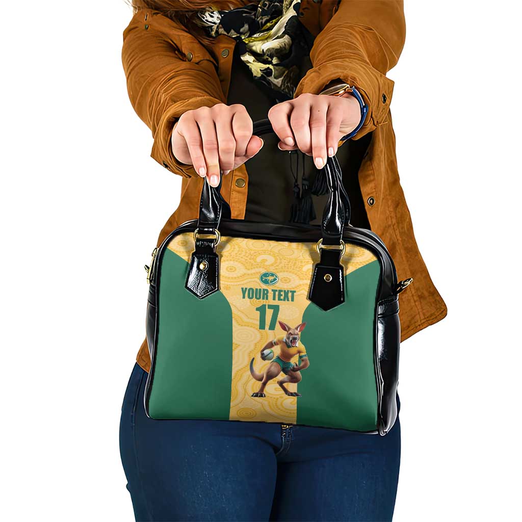 Custom Australia Rugby Shoulder Handbag Kangaroo Mascot