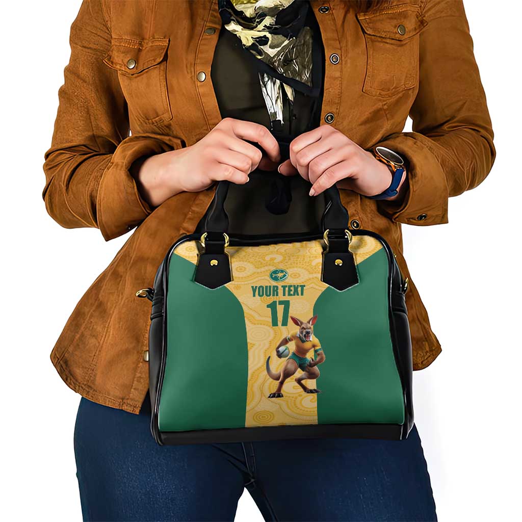 Custom Australia Rugby Shoulder Handbag Kangaroo Mascot