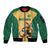 Custom Australia Rugby Sleeve Zip Bomber Jacket Kangaroo Mascot