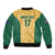 Custom Australia Rugby Sleeve Zip Bomber Jacket Kangaroo Mascot