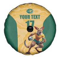Custom Australia Rugby Spare Tire Cover Kangaroo Mascot